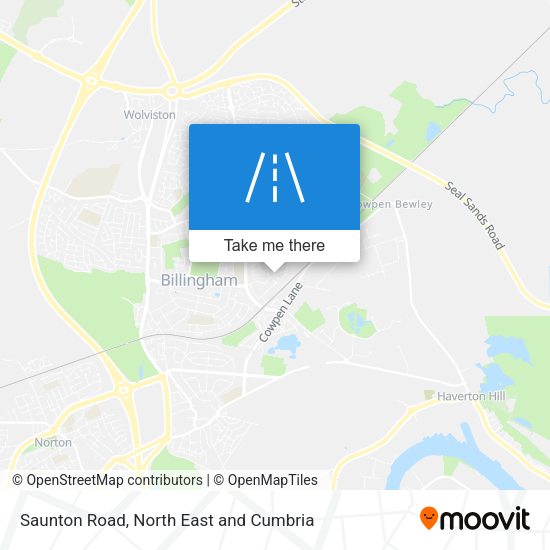 Saunton Road map