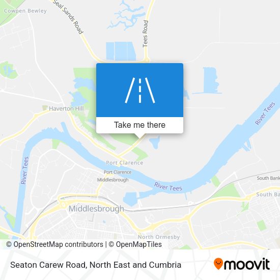 Seaton Carew Road map