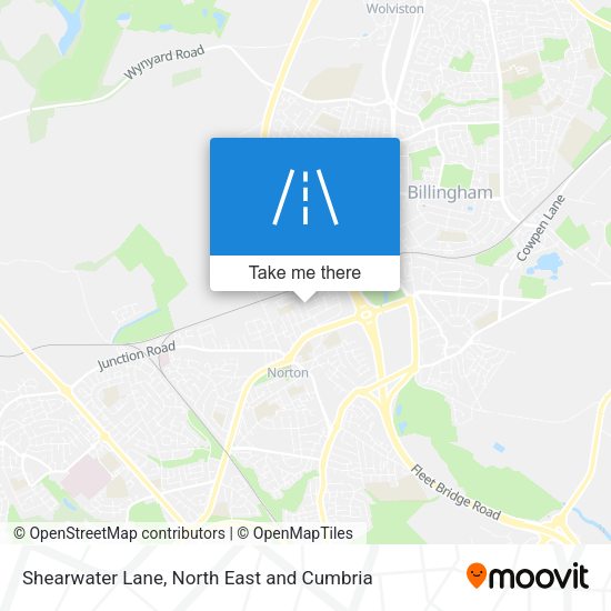 Shearwater Lane map