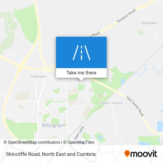 Shincliffe Road map