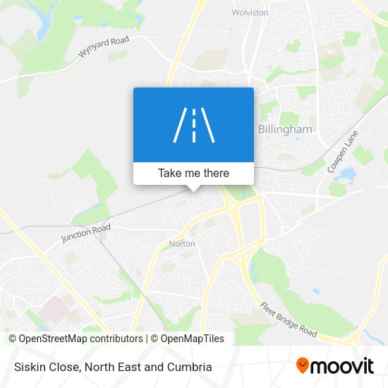 Siskin Close map