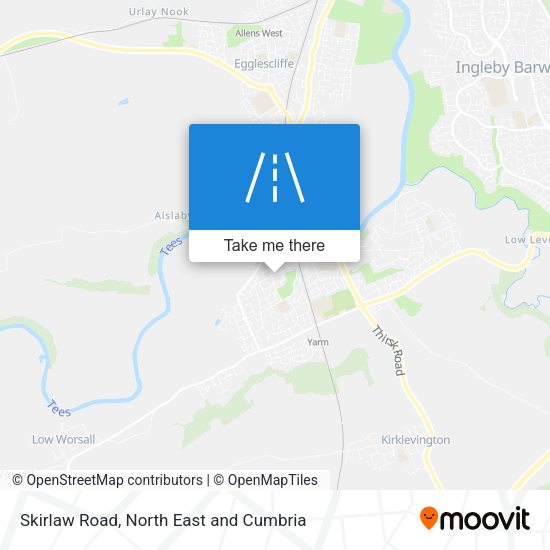 Skirlaw Road map