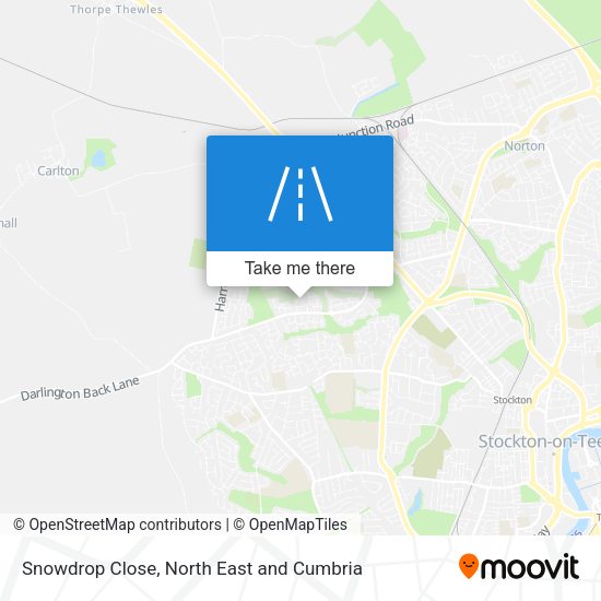 Snowdrop Close map