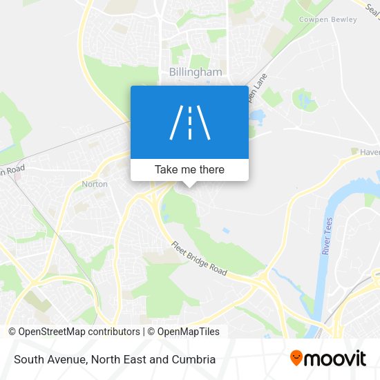 South Avenue map