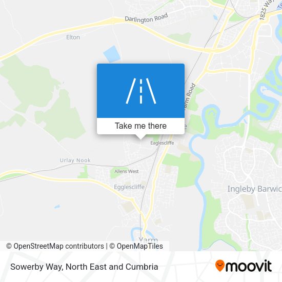 Sowerby Way map