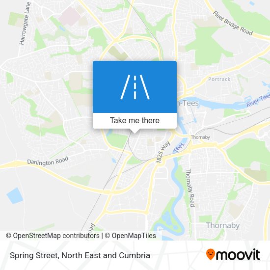 Spring Street map