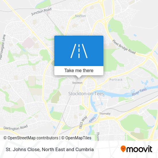 St. Johns Close map