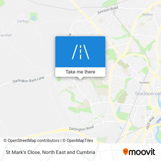 St Mark's Close map