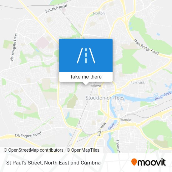 St Paul's Street map