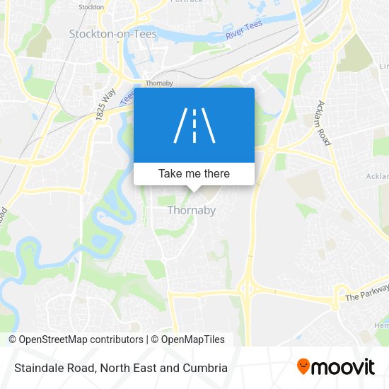 Staindale Road map
