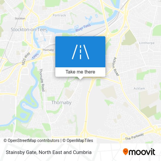 Stainsby Gate map