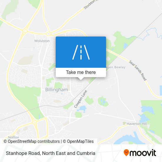 Stanhope Road map