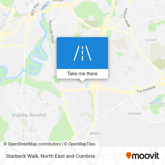 Starbeck Walk map