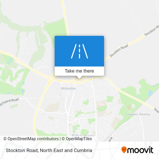 Stockton Road map
