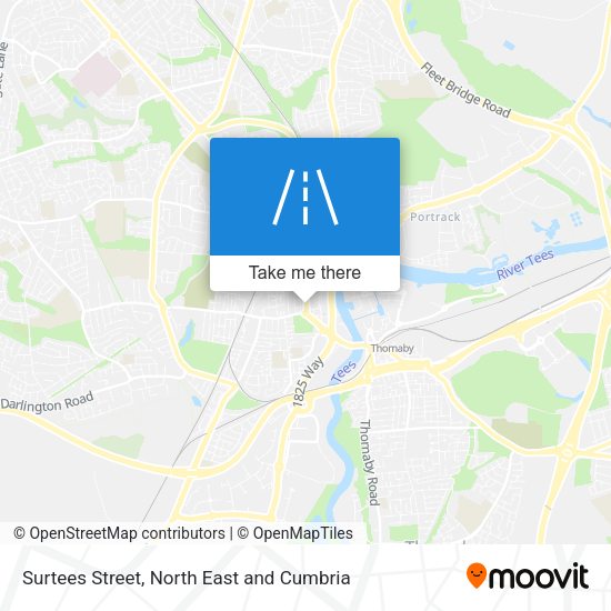 Surtees Street map