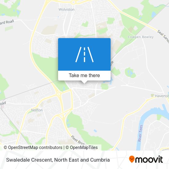 Swaledale Crescent map
