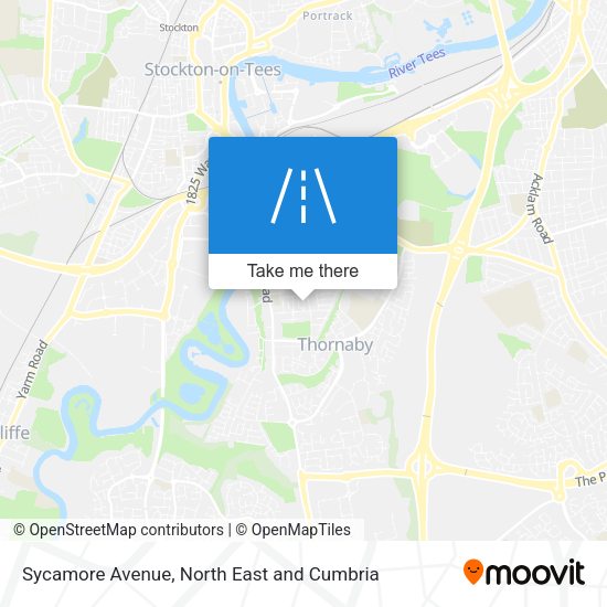 Sycamore Avenue map