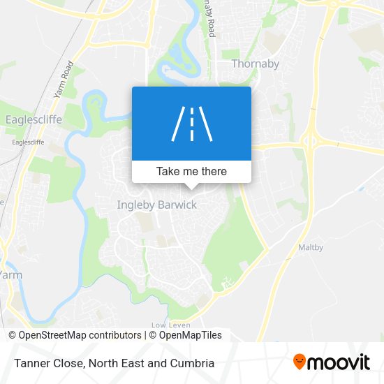 Tanner Close map
