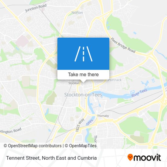 Tennent Street map