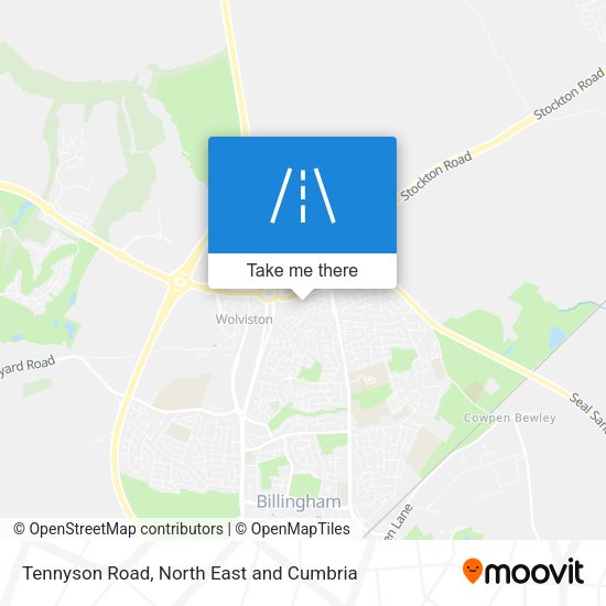 Tennyson Road map