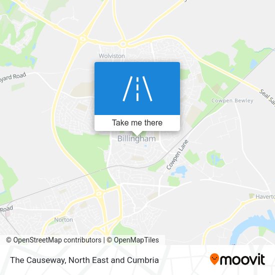 The Causeway map