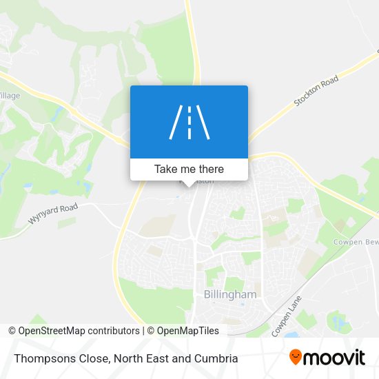 Thompsons Close map