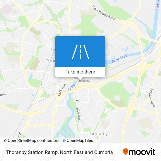 Thoranby Station Ramp map