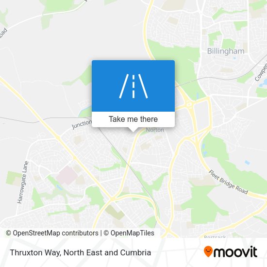 Thruxton Way map