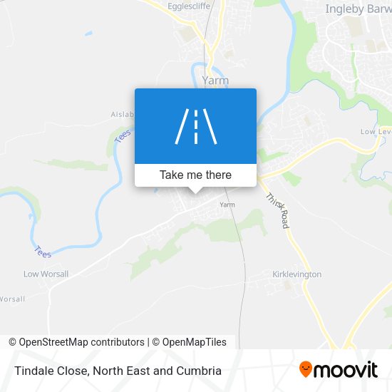Tindale Close map