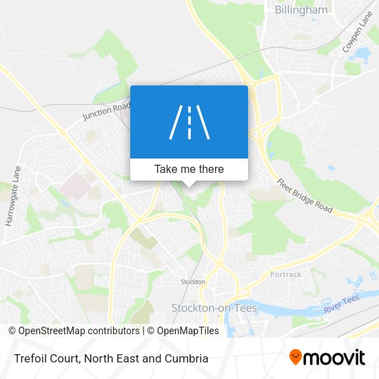 Trefoil Court map