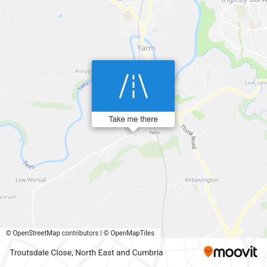 Troutsdale Close map