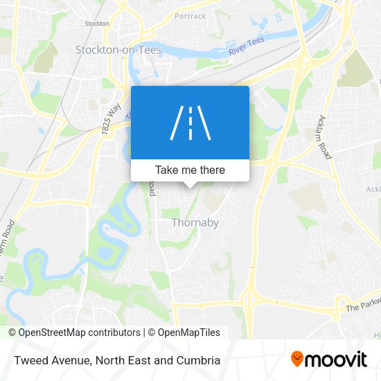 Tweed Avenue map