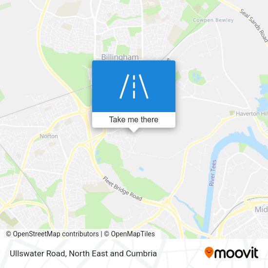Ullswater Road map