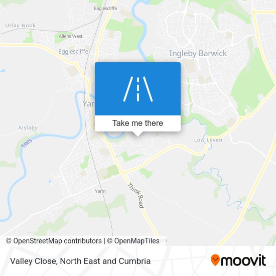 Valley Close map
