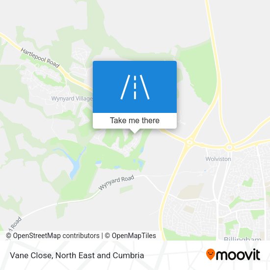 Vane Close map