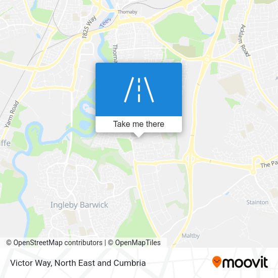Victor Way map