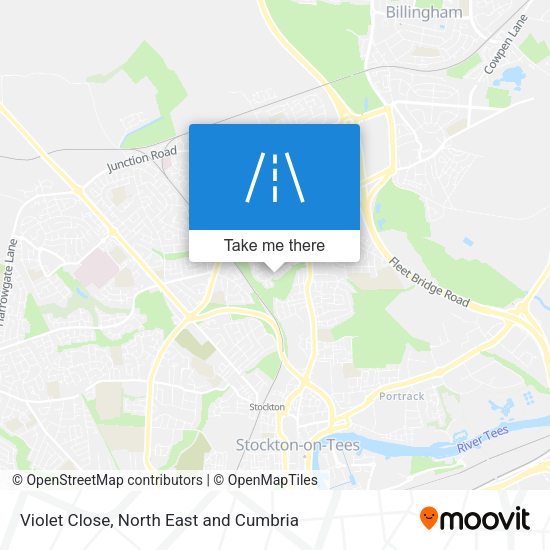 Violet Close map