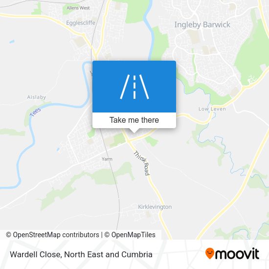 Wardell Close map