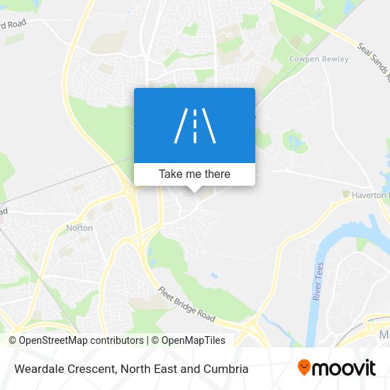Weardale Crescent map