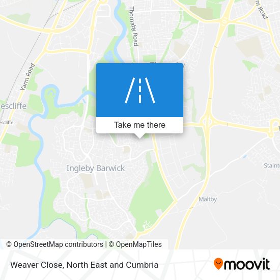 Weaver Close map