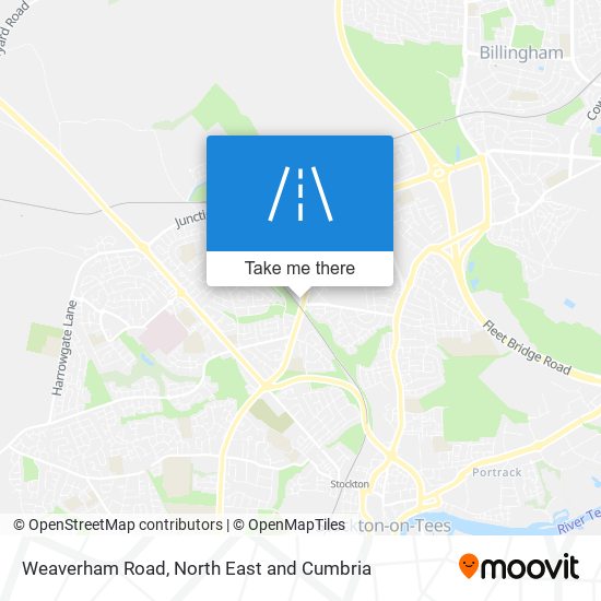 Weaverham Road map