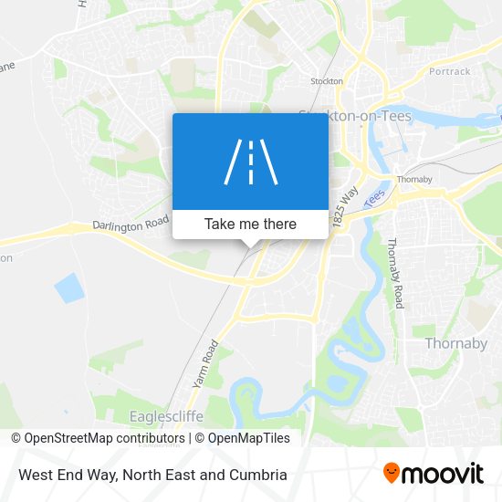 West End Way map