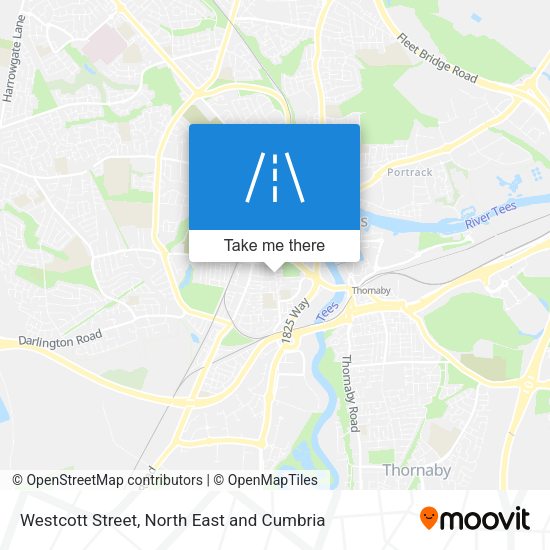 Westcott Street map
