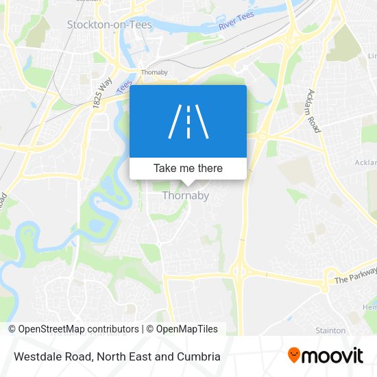 Westdale Road map