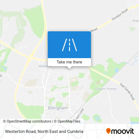 Westerton Road map