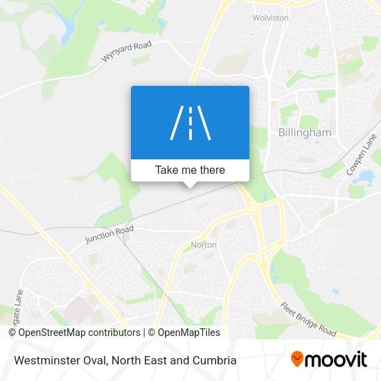 Westminster Oval map