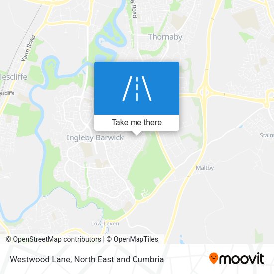 Westwood Lane map