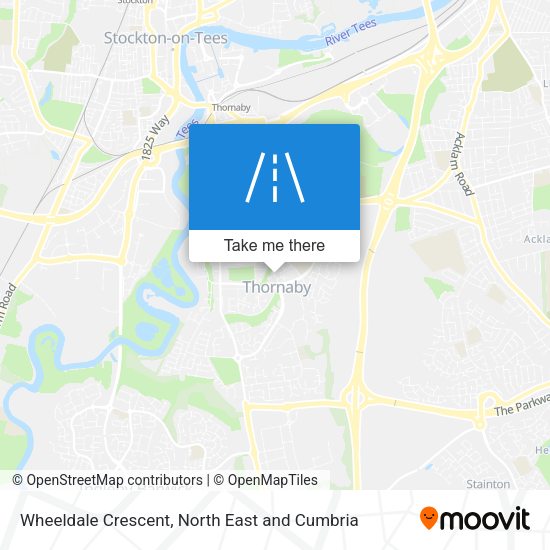 Wheeldale Crescent map