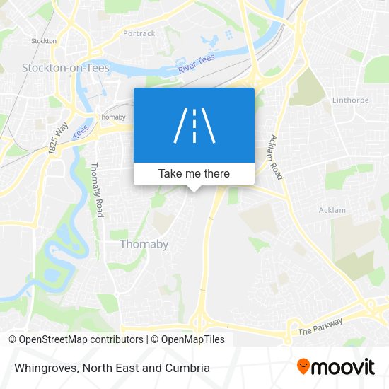 Whingroves map