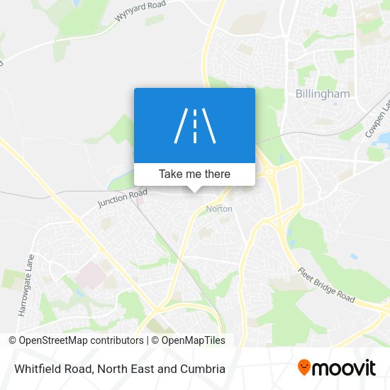 Whitfield Road map